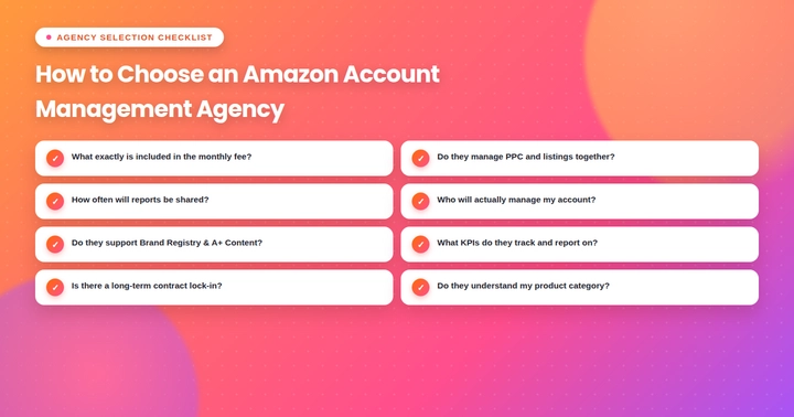 How to Choose the Right Amazon Account Management Agency